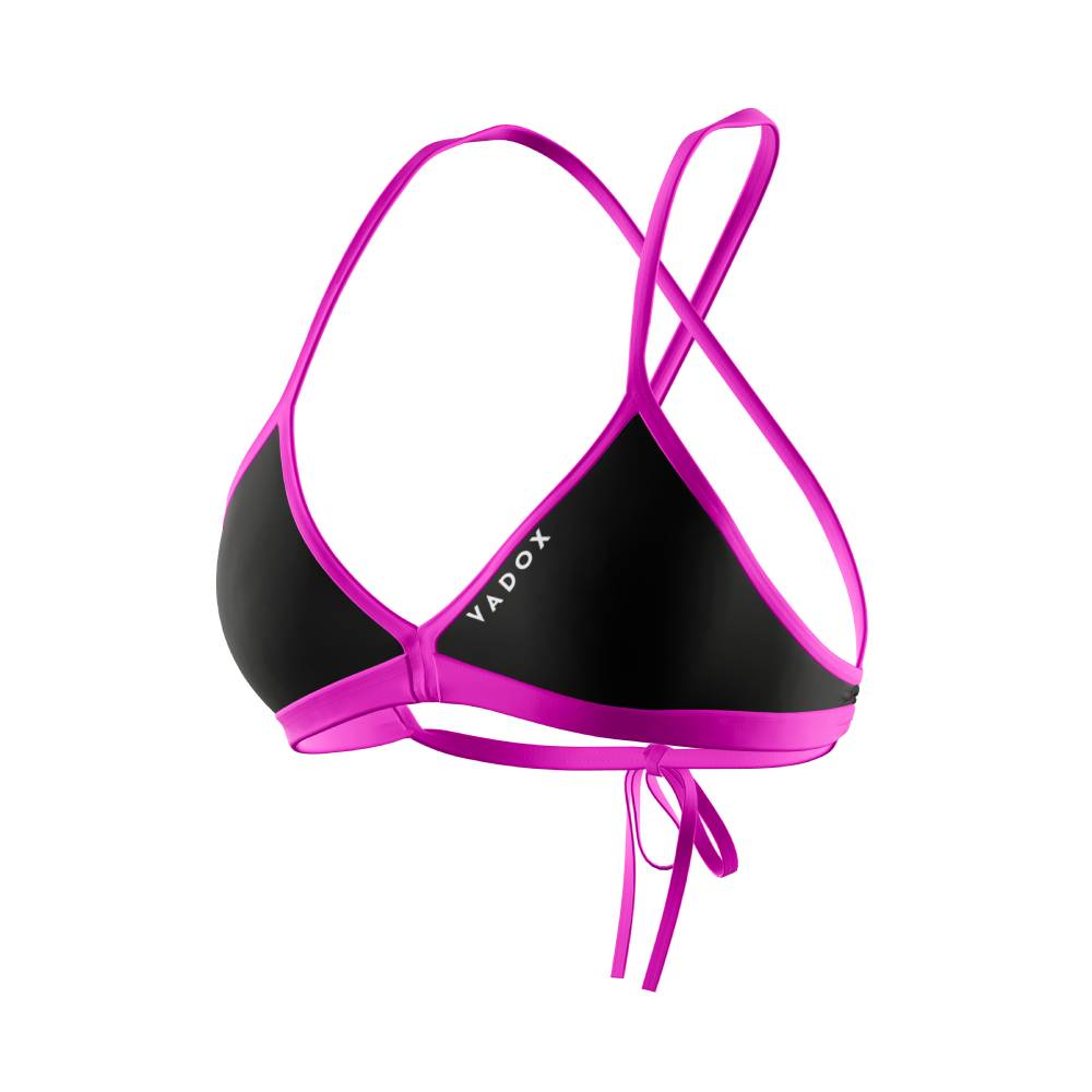 Vadox Swimming Bikini Top TRIANGLES BLACK