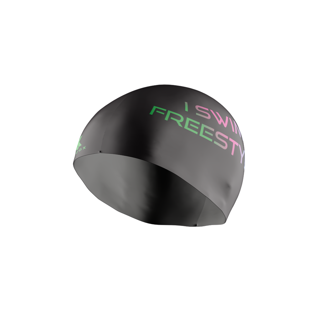 Vadox I Swim Freestyle Swimming Cap BLACK