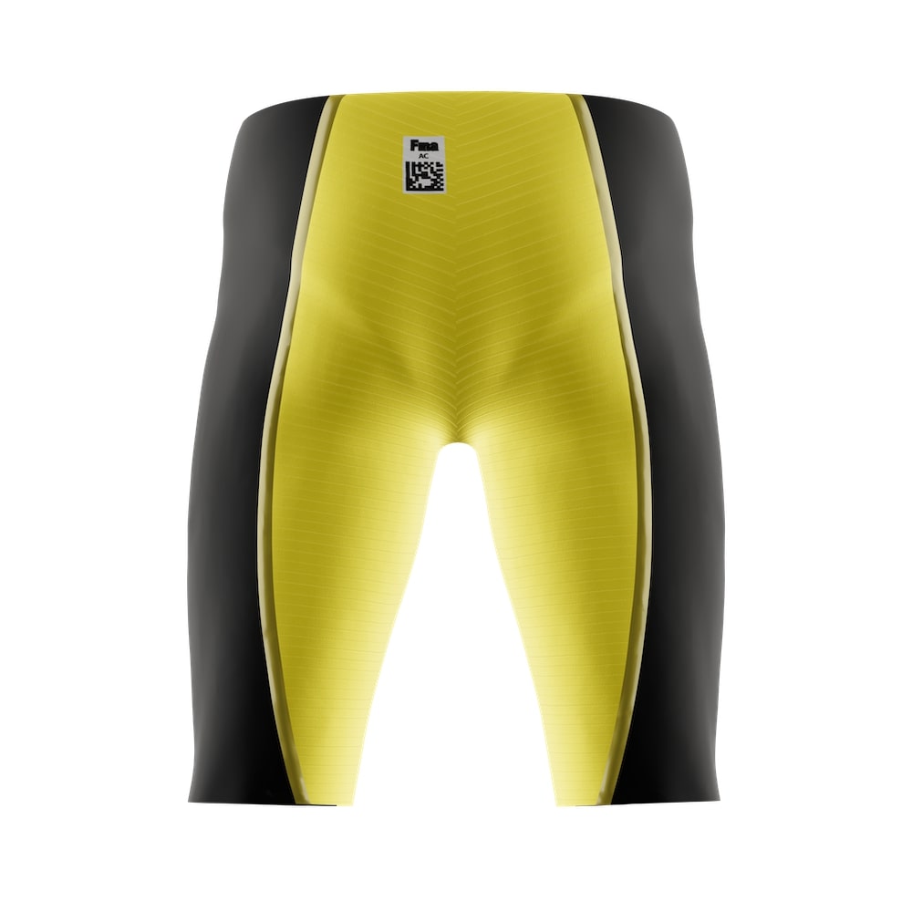 Vadox Men's Competition Swimsuit Jammer Low Black-Yellow