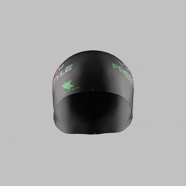 Vadox I Swim Freestyle Swimming Cap BLACK