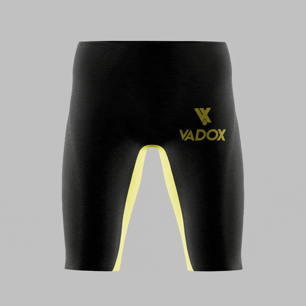 Vadox Men's Competition Swimsuit Jammer Low Black-Yellow
