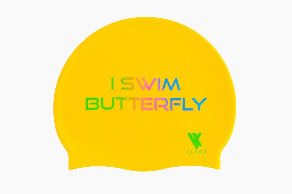 Swim Cap Vadox I Swim Butterfly YELLOW