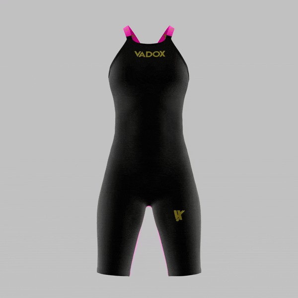 Vadox Women's Competition Swimsuit F14 Closed Back Black-Pink