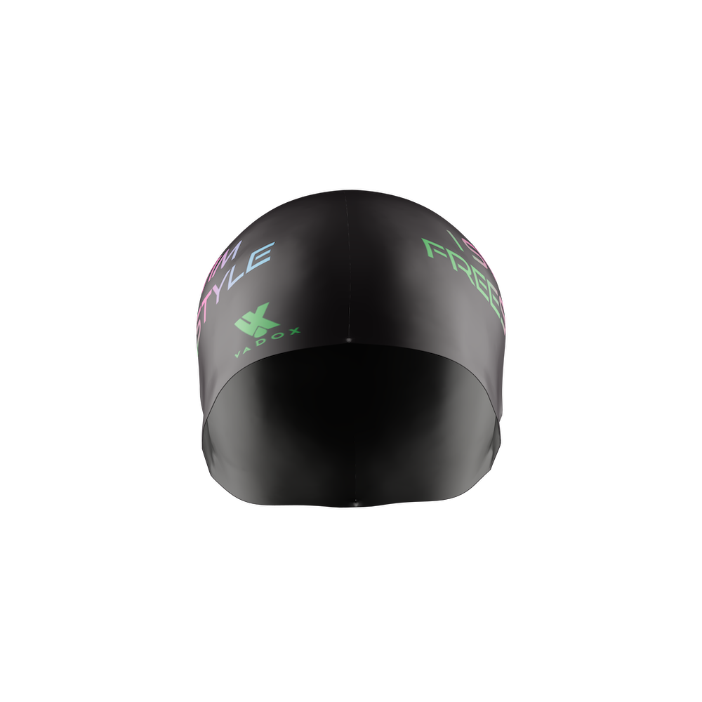 Vadox I Swim Freestyle Swimming Cap BLACK