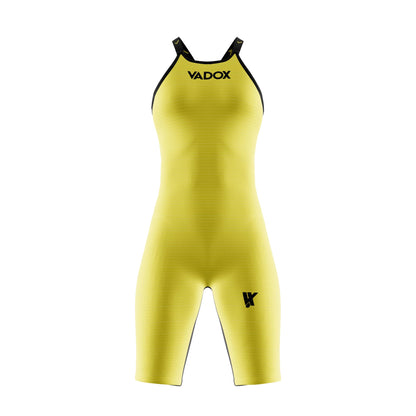 Vadox Bañador Competicion Mujer F14 Closed Back Yellow-Black