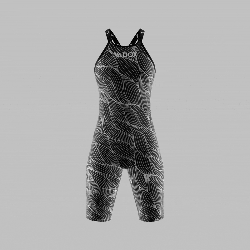 Vadox Women's Competition Swimsuit F14 Closed Back Print Black