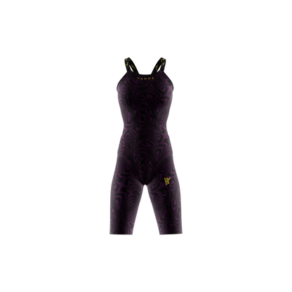 Vadox Women's Competition Swimsuit Spartan Closed Back Limited Print Viola