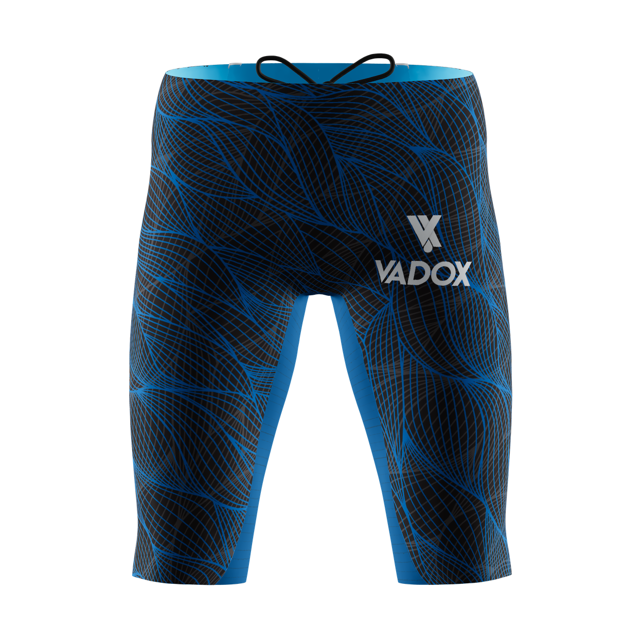 Vadox Men's Competition Swimsuit Jammer Low Spazzio Print Blue