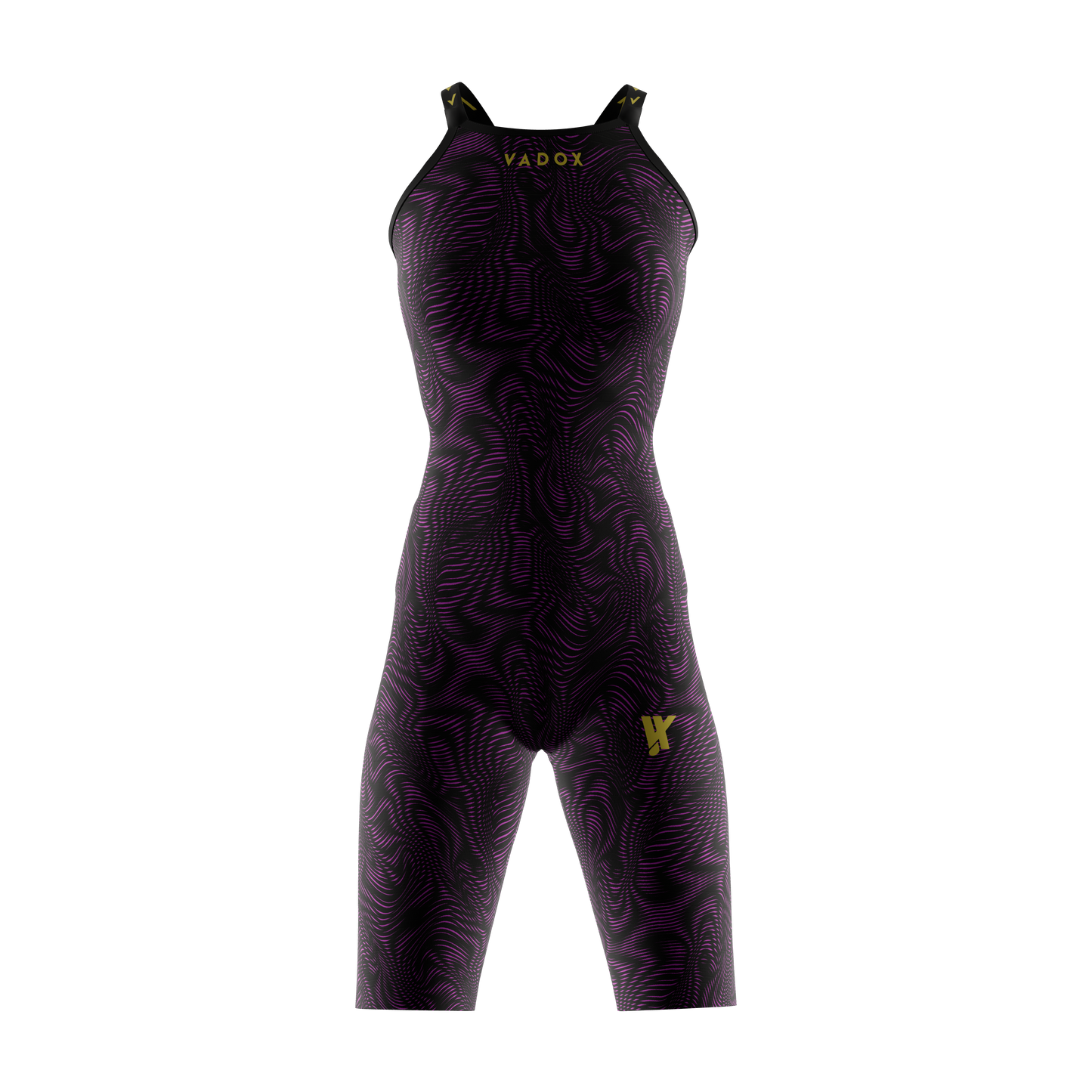 Vadox Women's Competition Swimsuit Spartan Open Back Limited Print Viola