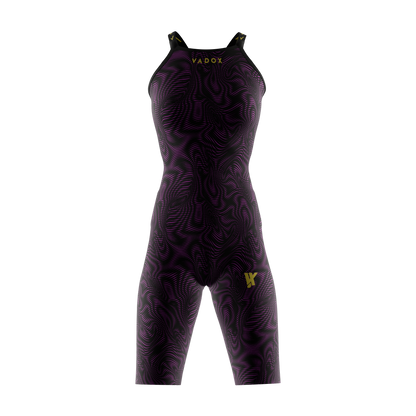 Vadox Women's Competition Swimsuit Spartan Open Back Limited Print Viola