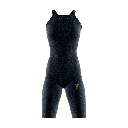 Vadox Women's Competition Swimsuit Spartan Open Back Limited Print Blue