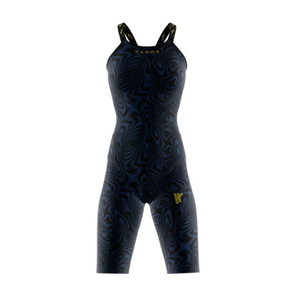 Vadox Women's Competition Swimsuit Spartan Closed Back Limited Print Blue