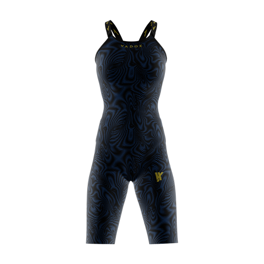 Vadox Women's Competition Swimsuit Spartan Closed Back Limited Print Blue