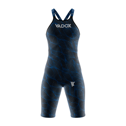 Vadox Bañador Competicion Mujer F14 Open Back Spazzio Print Blue