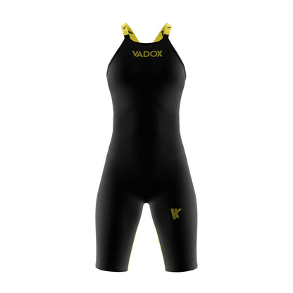Vadox Bañador Competicion Mujer F14 Closed Back Black-Yellow