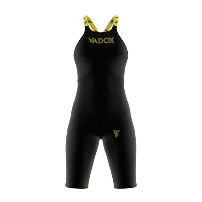 Vadox Bañador Competicion Mujer F14 Open Back Black-Yellow