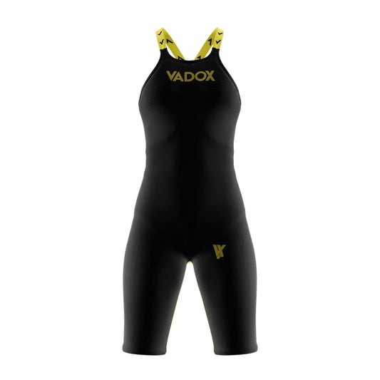 Vadox Bañador Competicion Mujer F14 Open Back Black-Yellow