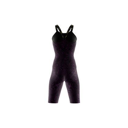 Vadox Women's Competition Swimsuit Spartan Closed Back Limited Print Viola