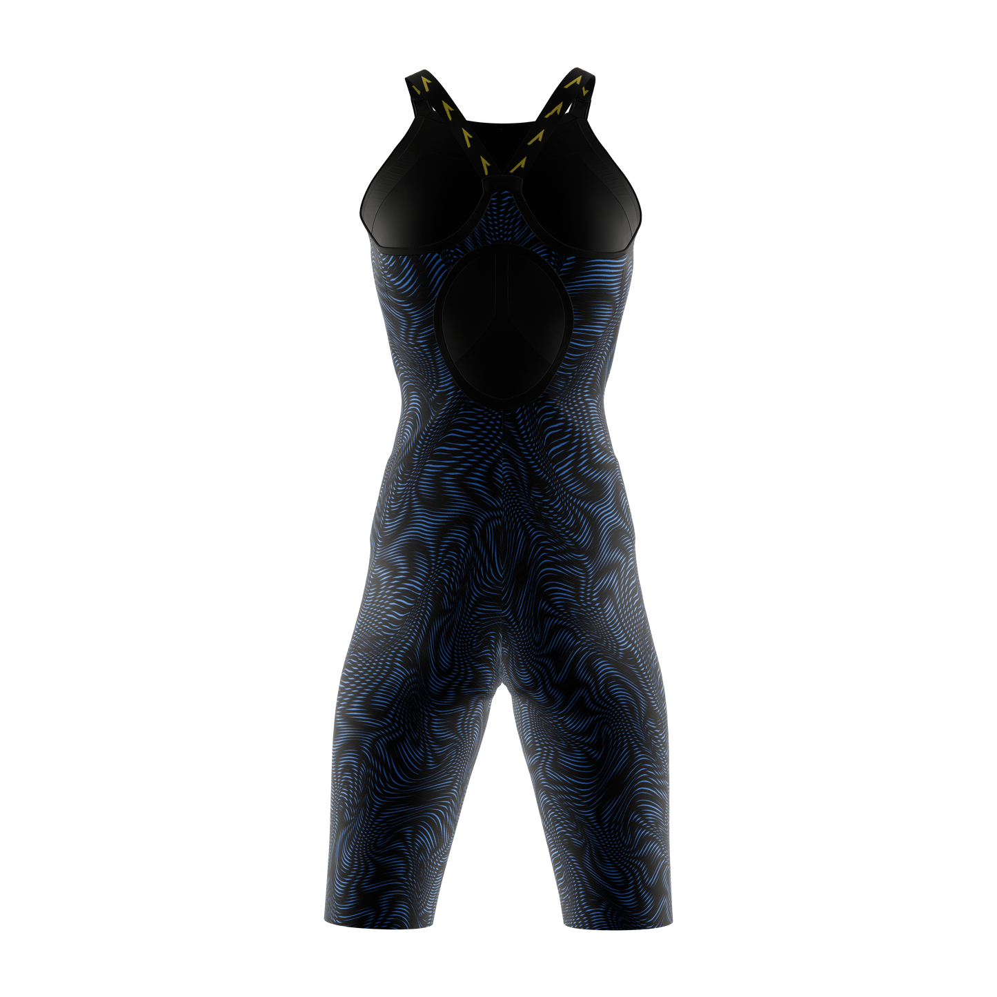 Vadox Women's Competition Swimsuit Spartan Open Back Limited Print Blue