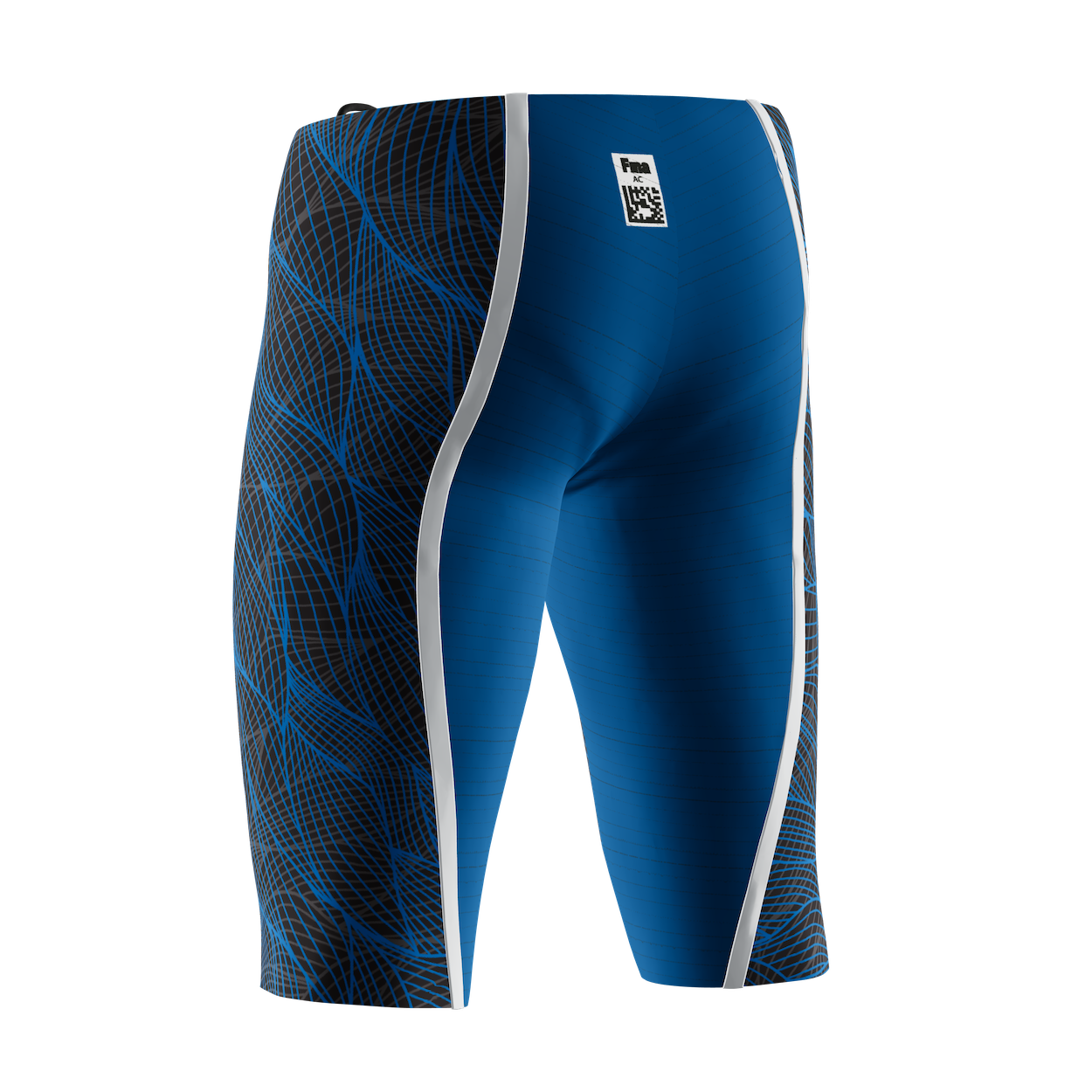 Vadox Men's Competition Swimsuit Jammer Low Spazzio Print Blue