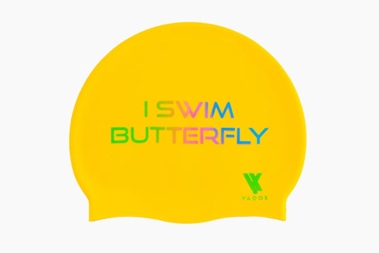 Swim Cap Vadox I Swim Butterfly YELLOW
