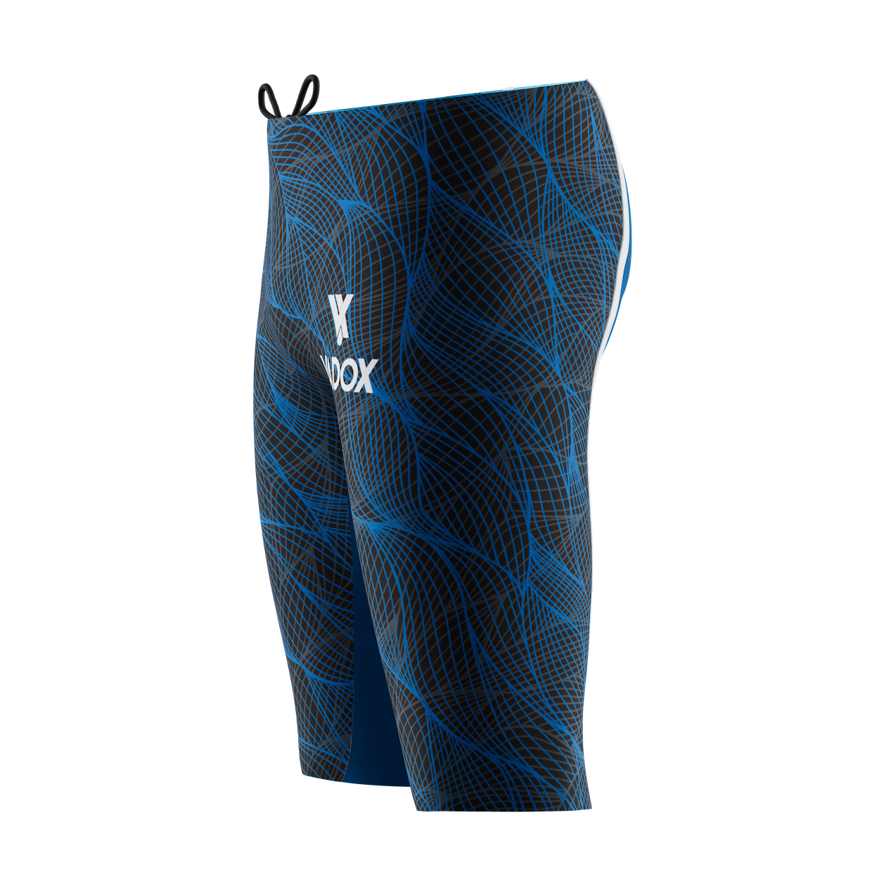 Vadox Men's Competition Swimsuit Jammer Low Spazzio Print Blue