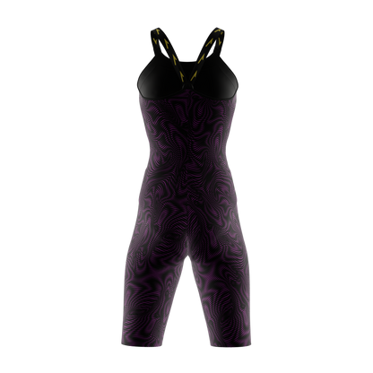 Vadox Women's Competition Swimsuit Spartan Closed Back Limited Print Viola
