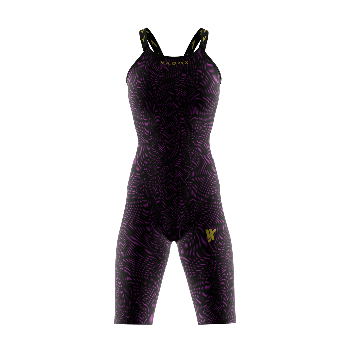 Vadox Women's Competition Swimsuit Spartan Closed Back Limited Print Viola