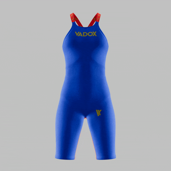 Vadox Women's Competition Swimsuit F14 Open Back Royal-Red