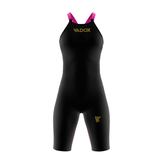 Vadox Women's Competition Swimsuit F14 Closed Back Black-Pink
