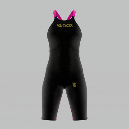 Vadox Bañador Competicion Mujer F14 Open Back Black-Pink