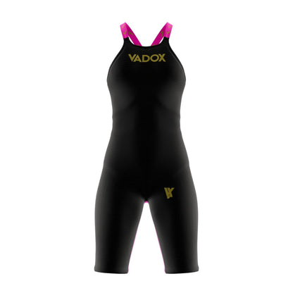 Vadox Bañador Competicion Mujer F14 Open Back Black-Pink
